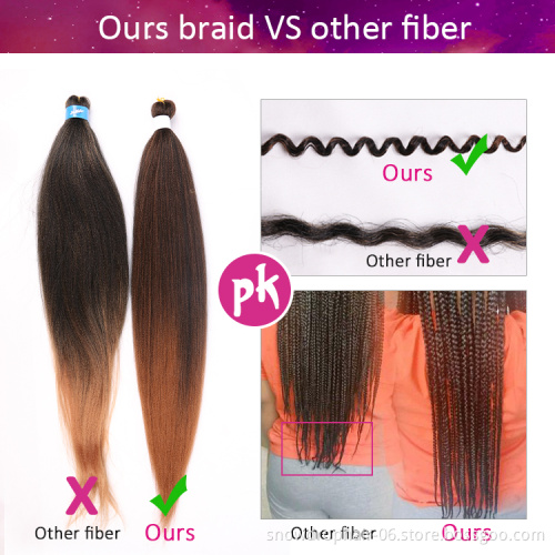 Private Label Pre-Stretched Expression 4X Yaki 50 30 Inch Bundle Pre Stretched Braiding Hair Multi Pack